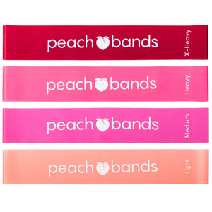 Band Set-Peach Bands Fitness Resistance Bands Set Booty Bands Pink Exercise Bands Workout