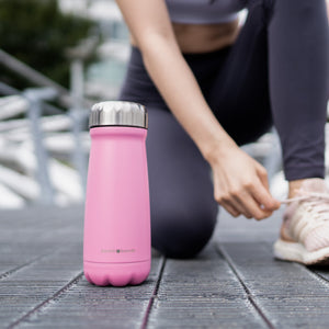 Everyday Bottle Peach Bands Fitness Stainless Steel Bottle Pink