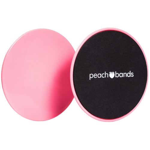Core Sliders-Peach Bands Fitness Exercise Discs for Abs Pink