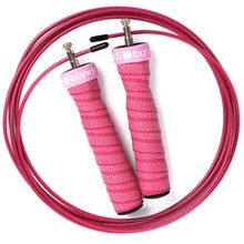 Speed Jump Rope Peach Bands Fitness Adjustable Steel Cable Skipping Rope Pink